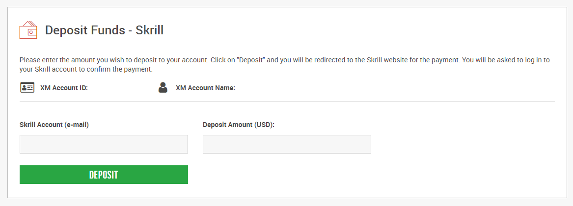 XM malaysia deposit page