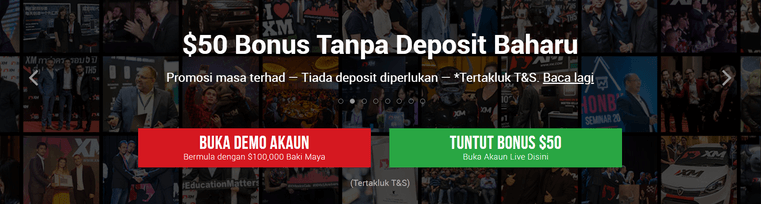 XM $50 no deposit bonus