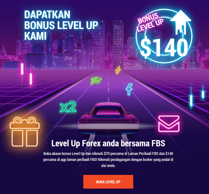 Bonus Level Up $70 atau $140 FBS Malaysia Bonus Level Up $70 atau $140 FBS Malaysia